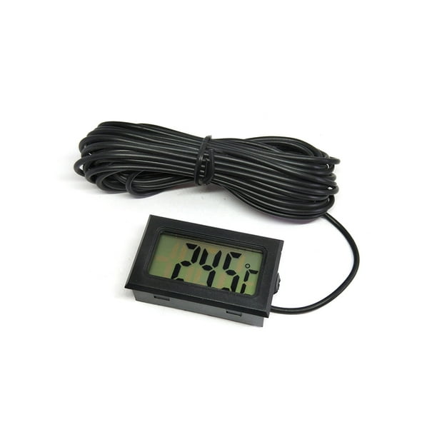 Matsuzay Termómetro Digital TPM-10 LCD Weather -50 °-110 ° Detector de temperatura impermeable hogar higrómetro calibre accesorios de interior Electrónica Negro
