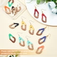 thumbnail image 4 of 1Box 80pcs Resin Wooden Earring Pendants Dangle Earring Making Kits Vintage Resin Wood Statement Earring Findings with Hooks and Jump Rings for Necklace and Earring Making - 8 Colors, 4 of 5