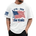 thumbnail image 5 of CUSTG T-Shirts Men's Casual Short Sleeve T Shirt Comfortable Breathable Tee For Daily Wear O-Neck Celebrate America's 250th Anniversary Leisure 1776-2026 4th Of July Tops, 5 of 5