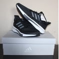 thumbnail image 1 of Adi-das EQ21 Run Mens Athletic Running Sneaker Black Casual Trainers H00512 Sz 11, 1 of 6