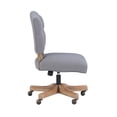 thumbnail image 4 of Riverbay Furniture Transitional Fabric Tufted Swivel Office Chair in Gray, 4 of 14