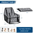 thumbnail image 3 of Sennaux Pet Car Seat Front Pet Dog Booster Seat Carrier Protector for Dogs Cats Puppy, with PVC Tube, Blue, 3 of 6