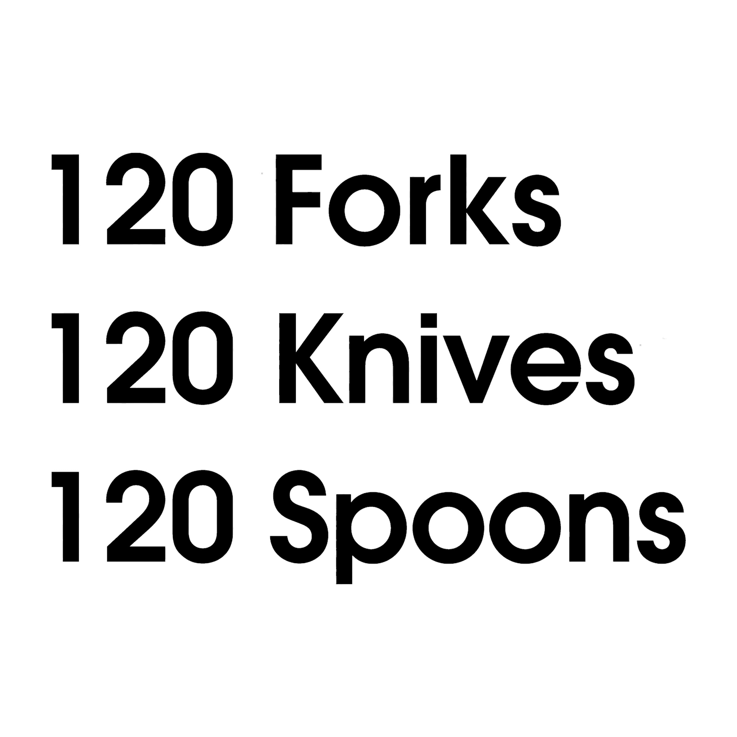 Great Value Everyday Assorted White Plastic Cutlery, 360 Count