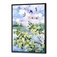 thumbnail image 3 of Designart 'Flowers of The Cherry Blossoms On A Spring Day Landscape' Traditional Framed Canvas Wall Art Print, 3 of 5