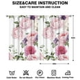 thumbnail image 2 of Soft Floral Window Drapes 42x63 Inch 2 Panels Rod Pocket Blackout Curtains for Bedroom and Peaceful Ambiance, 2 of 2