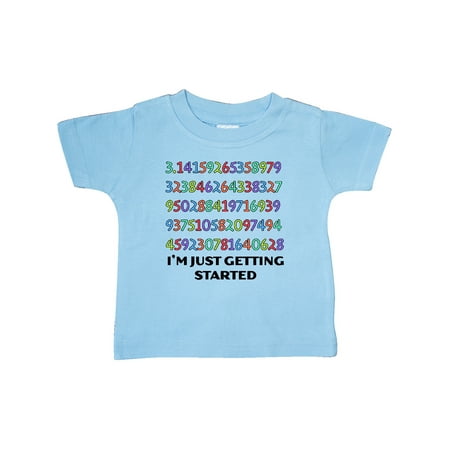 

Inktastic I m Just Getting Started- Pi Day colorful numbers Gift Baby Boy or Baby Girl T-Shirt