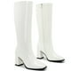 thumbnail image 3 of Botas hasta la rodilla Aizhenzm White Gogo para mujer, talla 7 anchas, 3 of 5