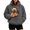Grey, variant on GYUJNB Pet Pouch Hoodie Oversized Sherpa Hooded Sweatshirt U Shape Front Carry Pouch for Small Pet,XXL