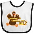 thumbnail image 3 of Inktastic Everyone is Thankful for Me Boys or Girls Baby Bib, 3 of 4