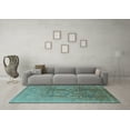 thumbnail image 3 of Ahgly Company Indoor Rectangle Oriental Light Blue Traditional Area Rugs, 7' x 10', 3 of 4