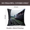 thumbnail image 2 of LALILO Throw Pillow Covers Four Year Old Sad Boy Dressed Retro Cushion Cover 18" x 18", 2 Pack, 2 of 6