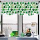thumbnail image 4 of Cortinas de cocina semitransparentes con diseño de San Patricio, ideales para decorar interiores y exteriores. Tejido fácil de limpiar, fácil de instalar. Ideales para cocina, sala de estar, dormitori, 4 of 6