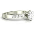 thumbnail image 2 of Elegant Cushion Cut Diamond Ring 2 Ct Certified Moissanite Set Engagement Ring 14K White/Yellow/Rose Gold Bridal Promise Ring, 2 of 3