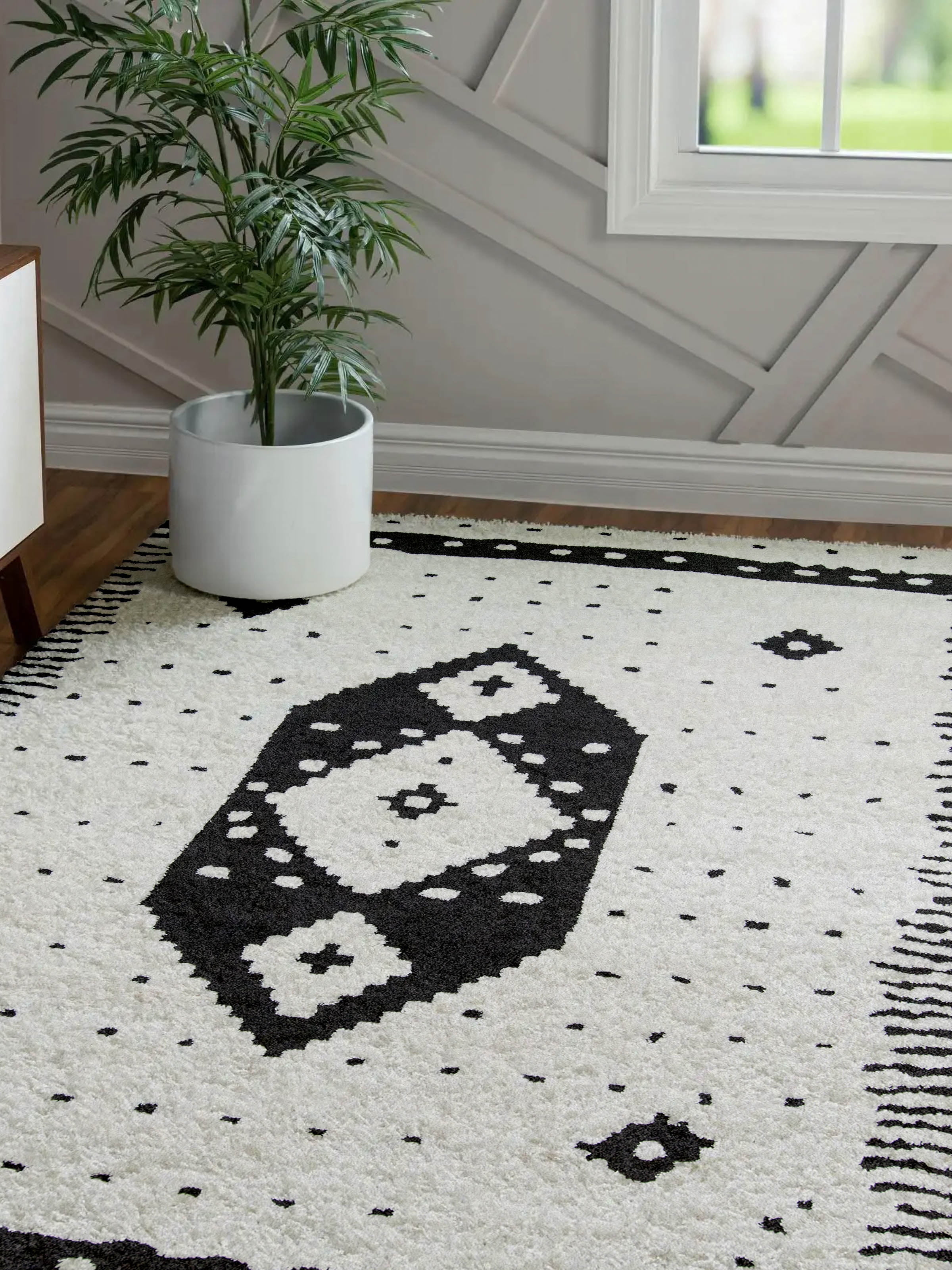 ECARPET Lyra Contemporary Area Rug for Living Room, Bedroom, Dining Room, Entrance, Hallway and More.