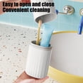 thumbnail image 4 of Ohmyroo Multi Functional Toothbrush Travel Case Portable Hygiene Organizer With Cups For Office And Travel, 4 of 6