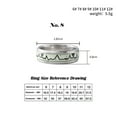 thumbnail image 3 of Luminous Heartbeat Electrocardiogram Titanium Steel Couple Ring Luminous Jewelry, 3 of 9