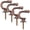 As Shown, variant on 4Pcs Curtain Tieback Hooks Heavy Duty Metal Ball End Tie Back Hooks Curtain Hold Back Hooks