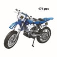 thumbnail image 4 of Bloques de construcción de modelo de motocicleta para niños, juego de vehículos de carreras de ciudad, Kits de MOC todoterreno, juguetes de construcción para niños, 2023, 4 of 4