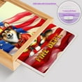 thumbnail image 4 of Firefighter Corgi Hero Rescue Fire Dept Fireman USA Flag Acrylic Plaque with Wood Photo Frame Box Welsh Corgi Dog Lover Gifts Idea Light Box - 02026, 4 of 5