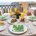 thumbnail image 5 of Luxenap White Paper Luncheon Napkin - Tropical Leaves - 13" x 13" - 500 count box, 5 of 6