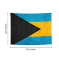 thumbnail image 3 of Retro Bahamian Flag Tapestry For Bedroom Aesthetic Tapestries Wall Hanging (29" X 37"), 3 of 7