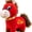 Smiling Horse, variant on Year of The Horse 2026 Plush Toys, 7.87in Funny Smiling/Crying Horse Plushie Figurine, Chinese Lunar New Year Mascot Zodiac Stuffed Animals Ornament for Home Store Tabletop Decor, Red (Crying Horse)