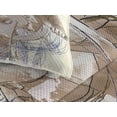 thumbnail image 3 of Ambesonne Sketchy Quilted Coverlet 3 Pcs, Captain Leader Seaman, King Size, Brown Cream, 3 of 4