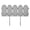 Gray, variant on Evelyne Garden Border Edging: Wooden Grain Fence Dog Ear Design - Landscaping Fence Liner Lawn Edge Barrier - Decorative Lawn Landscape Panels Elements -Landscaping Edging (Timber, 20ft.)
