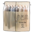 thumbnail image 4 of Moyic - Bolsa para colgar ropa, armario, abrigo, bolsa de almacenamiento, organizador con transparente Cubiertas para muebles de jardín beige Moyic HA004012-02, 4 of 6