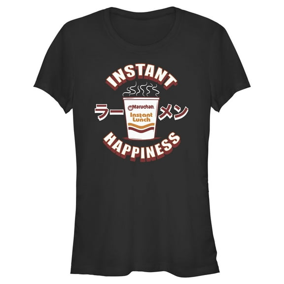 Junior's Maruchan Instant Happiness  Graphic Tee Black Small