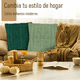 thumbnail image 2 of ZYNERY Juego de 4 Fundas de Almohada,Funda de Cojín Decorativas de Pana Suave y Cuadrado 45 x 45 cm,Cómodo y Lavable a Máquina,para Sofá,Cama,Automóvil, Exterior,Decoración de Navidad(Serie verde), 2 of 7