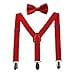 thumbnail image 3 of GUCHOL Bretelles Rouges Nœud Papillon pour Garçons et Filles Ensemble d'Accessoires Classiques Élastiques Réglables Âge 1 à 13 Ans (Rouge, 26 Pouces (1 - 5 Ans)), 3 of 4