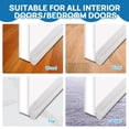 thumbnail image 4 of FGY Door Draft Stopper 38In x 1.2In Wide Foam, White Door Bottom & Sweep, 4 of 6