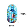 thumbnail image 3 of Tabla de surf inflable Cola juguete acuático azul, 3 of 8