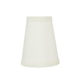 thumbnail image 2 of Aspen Creative 32666-6 Small Hardback Empire Shape Chandelier Clip-On Lamp Shade Set (6 Pack), Transitional Design in White, 4" bottom width (2 1/2" x 4" x 5" ), 2 of 7