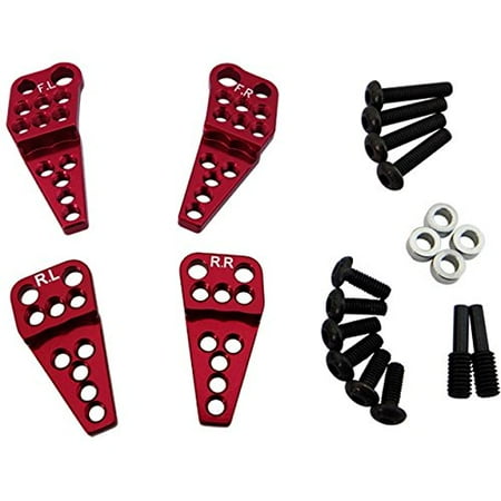 Hot Racing TDB328 12mm Offset Aluminum 5mm Ball Shock Bushing – 4 Pack, Fits Various RC Models