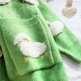 thumbnail image 3 of Womens Long Sleeves Open Front Cute Sheep Knitted Sweater Cardigan Coat Outwear with Pockets Button Down Knitwear for Ja, 3 of 8