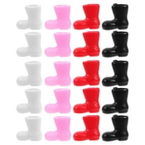 ULTNICE 50pcs Small Ornaments Santa Boots Assorted Color Decoration Christmas Decor