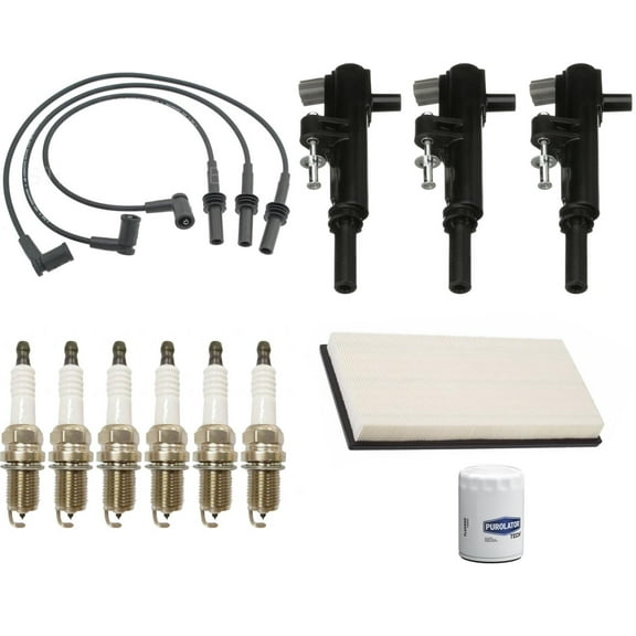 Wires Ignition Coils Spark Plugs & Filters For Dodge Dakota 3.7L 2009-2011