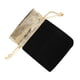 thumbnail image 5 of 50 bolsas de terciopelo de 7 x 9 cm, bolsa con cordón suave, bolsa de almacenamiento para joyas, regalos de boda, color negro, 5 of 15