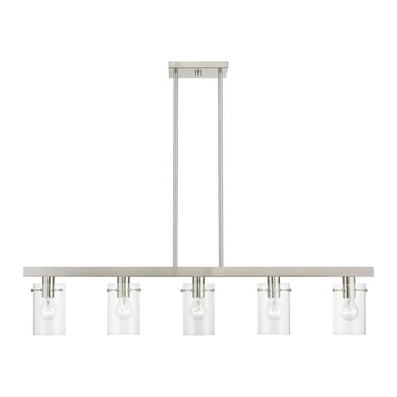 Livex Lighting - Munich - 5 Light Linear Chandelier In Contemporary Style-14.5
