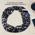 thumbnail image 4 of Pocket Scarf  Storage Scarf  Durable Storage Scarf  Storage Scarf With Zipper Reusable  Scarf Storage Bag With Zipper For Wallet Pocket PassportSilver, 4 of 8