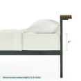 thumbnail image 5 of Mellow HYLLE Metal Platform Bed with Headboard Shelf, Solid Pine Wood, Black, Twin, 5 of 9