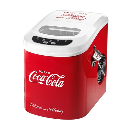 Nostalgia ICE100COKE Coca-Cola 26-lb Automatic Ice Cube