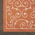 thumbnail image 4 of Nourison Home & Garden Indoor/Outdoor Orange 7'9" x SQUARE Area Rug, (8 Square), 4 of 9