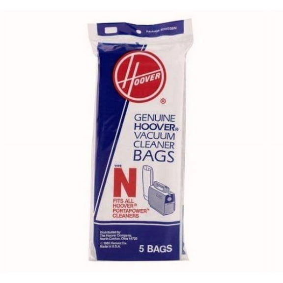 Replacement Part For Hoover 5PK, N PORTAPOWER CANISTER, PAPER BAGS 4010038N
