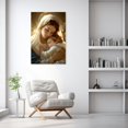 thumbnail image 3 of ZHONGYUTONG Holy Mary Wall Art Virgin Mary Canvas Mother Mary and Baby Jesus Picture Catholic Painting for Living Room Decor Framed (12.00" x 18.00"), 3 of 5
