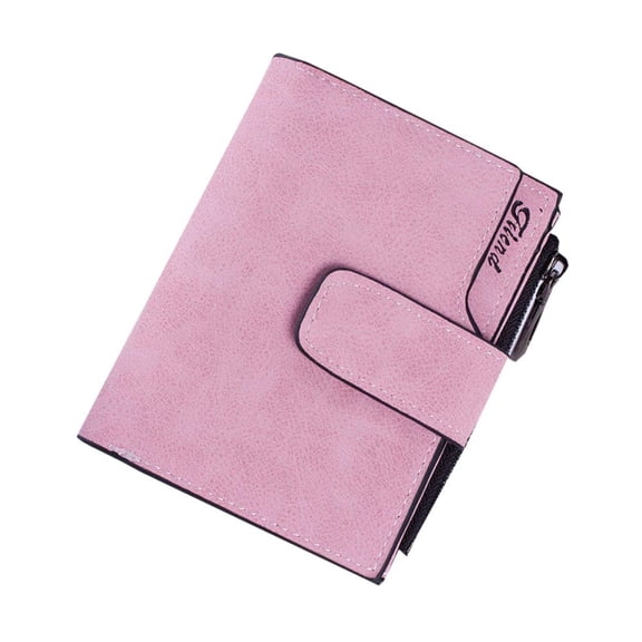 Women Mini Wallet Zipper Card Holder Coin Purse Small Leather Clutch Bag Handbag