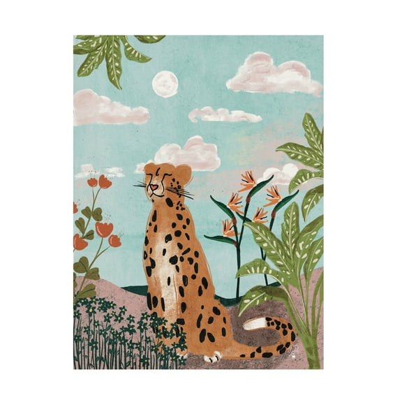 Erum Khalili 'Leopard In Jungle' Canvas Art