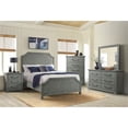 thumbnail image 4 of Beach House Solid Wood Dove Gray King Panel Bed, 4 of 5